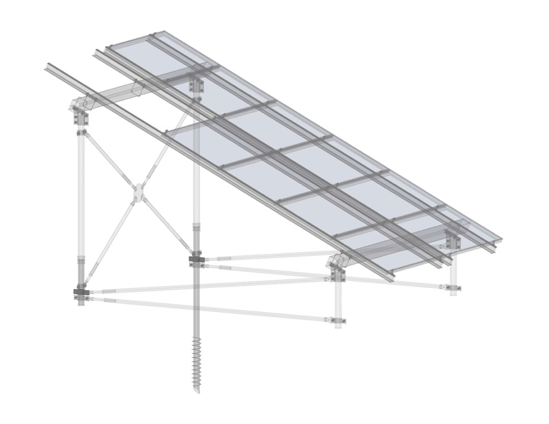 Diagonal Wind Brace Column Connector